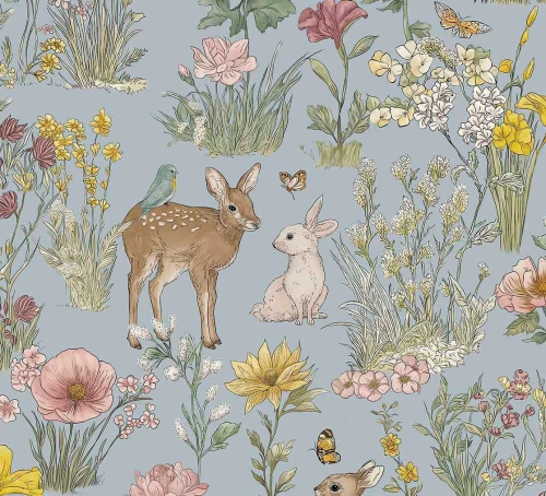 Tapeta dziecięca w leśne zwierzęta 363193 Eijffinger Tiny Treasures