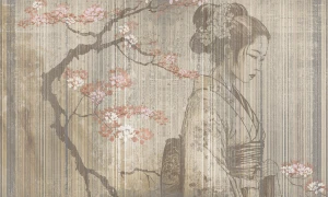Tapeta kobieta Japanese cherry tree Rauv The First
