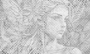 Tapeta kobieta Chiseled serenity Rauv The First
