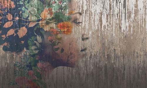 Tapeta artystyczna Floral Head Rauv The First