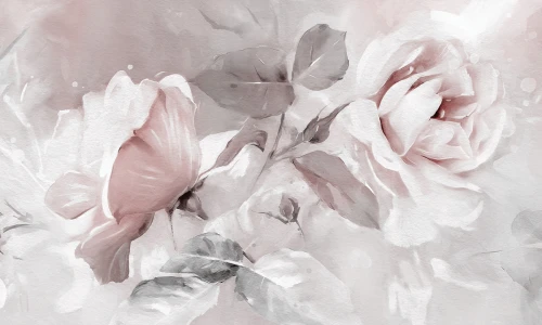 Tapeta w róże Powdery Rose 2 Rauv The First