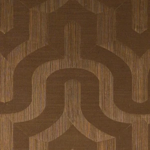 Tapeta geometryczna z abaki Casamance 71940484 Odeon Mogador Ambre