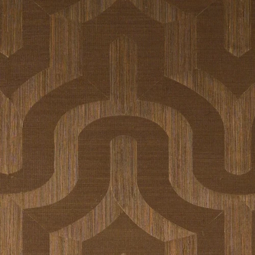 Tapeta geometryczna z abaki Casamance 71940484 Odeon Mogador Ambre