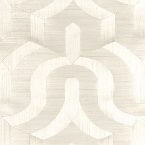 Tapeta geometryczna z abaki Casamance 71940199 Odeon Mogador Nacre