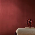 Tapeta tekstylna jak zamsz Casamance 71970789 Odeon Tannage Grenat
