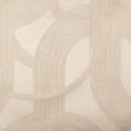 Tapeta tekstylna jak zamsz art deco Casamance 72720055 Odeon Ivoire argent