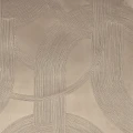 Tapeta tekstylna jak zamsz art deco Casamance 72720144 Odeon Taupe dore