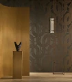 Tapeta tekstylna jak zamsz art deco Casamance Odeon