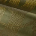 Tapeta tekstylna jak zamsz art deco Casamance 72720488 Odeon Kaki dore