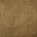 Tapeta tekstylna jak zamsz art deco Casamance 72720266 Odeon Ambre dore