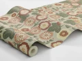 Tapeta kwiaty retro 9172 Happy Hollyhocks Flowers Borastapeter