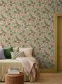 Tapeta kwiaty retro 9172 Happy Hollyhocks Flowers Borastapeter