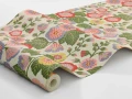 Tapeta kwiaty retro 9171 Happy Hollyhocks Flowers Borastapeter