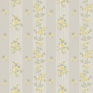 Tapeta w kwiaty i pasy 9163 Hufvudsta Gard Flowers Borastapeter