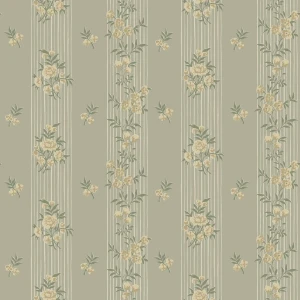 Tapeta w kwiaty i pasy 9165 Hufvudsta Gard Flowers Borastapeter