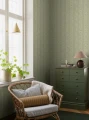 Tapeta w kwiaty i pasy 9165 Hufvudsta Gard Flowers Borastapeter