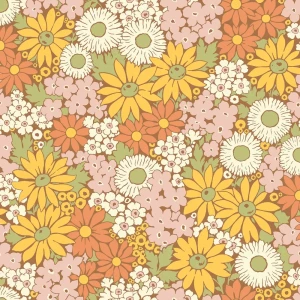 Tapety kwiaty retro 9169 Flower Power Flowers Boras Tapeter