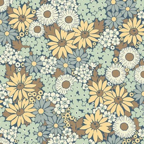Tapety kwiaty retro 9170 Flower Power Flowers Boras Tapeter