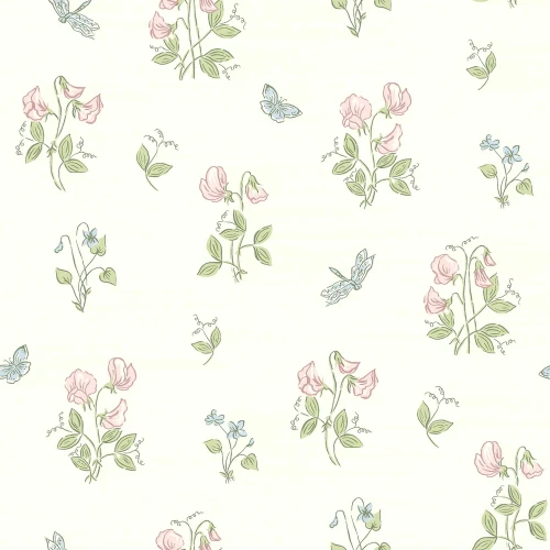 Tapeta w kwiaty 8708 Luktart Herrgard Borastapeter
