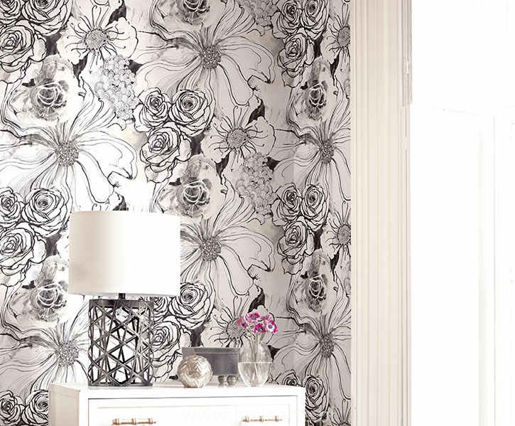 ekskluzywne tapety w kwiaty