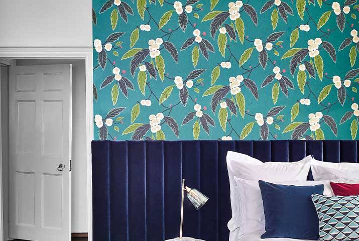 tapety ścienne w kwiaty