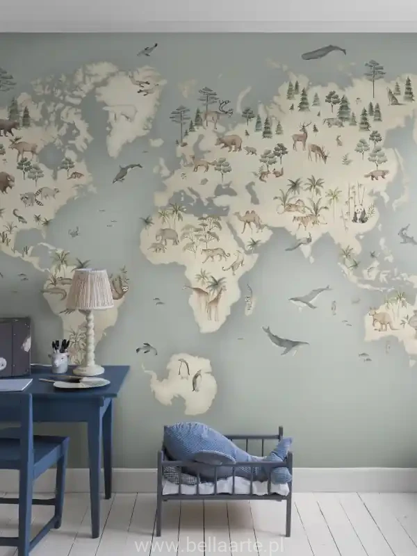 mapa świata dla dzieci
