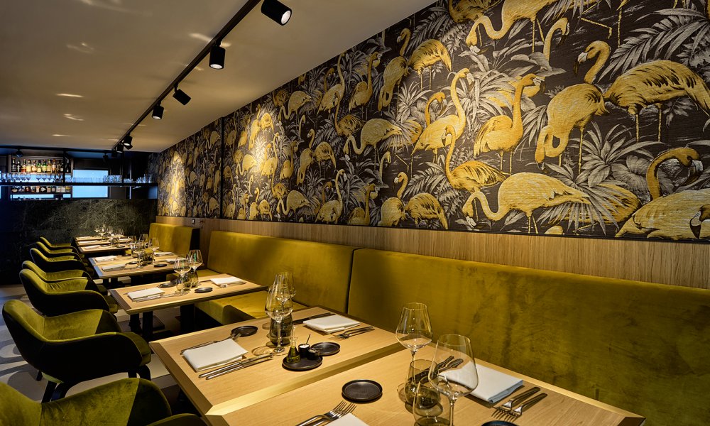 tapeta ekskluzywna w restauracji